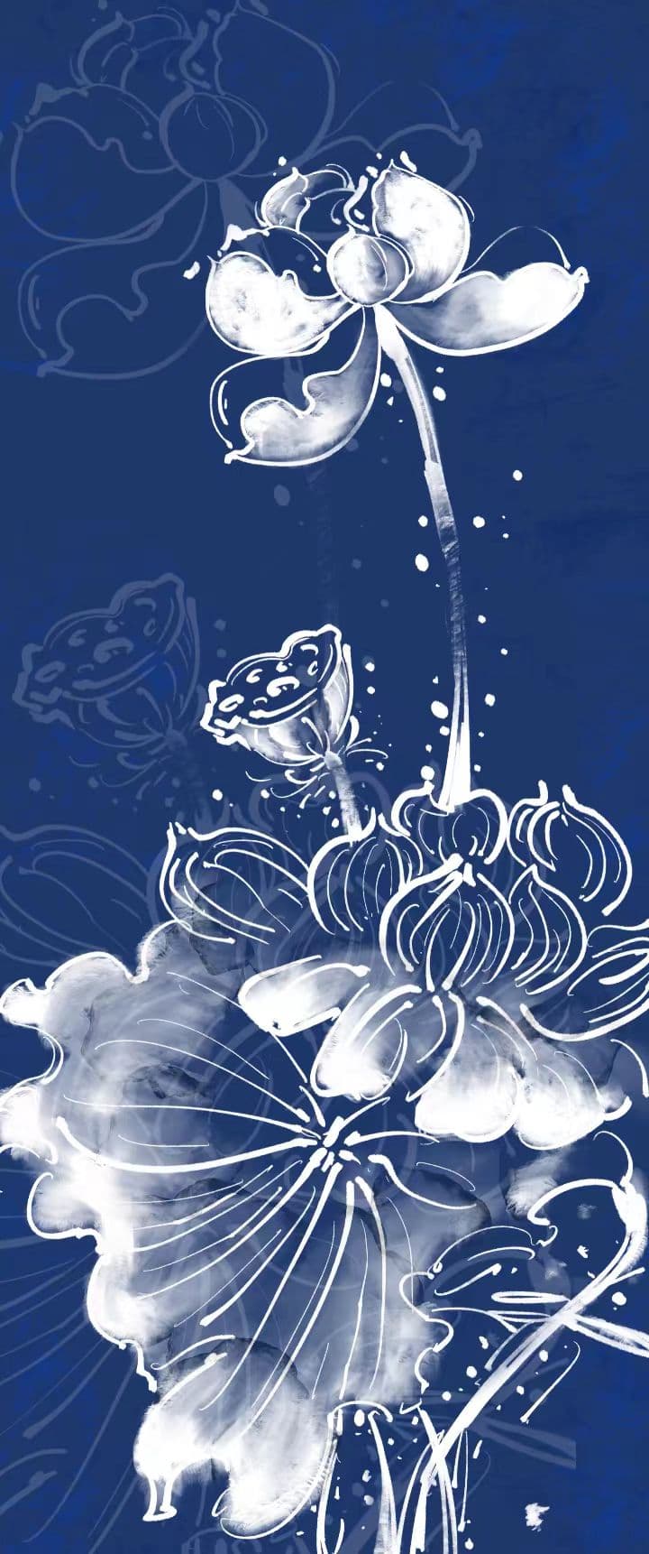 Elegant lotus flower illustration